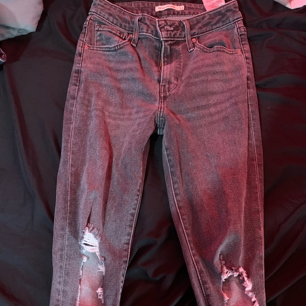 levis high rise skinny jeans